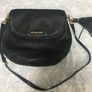 Michael Kors black leather purse